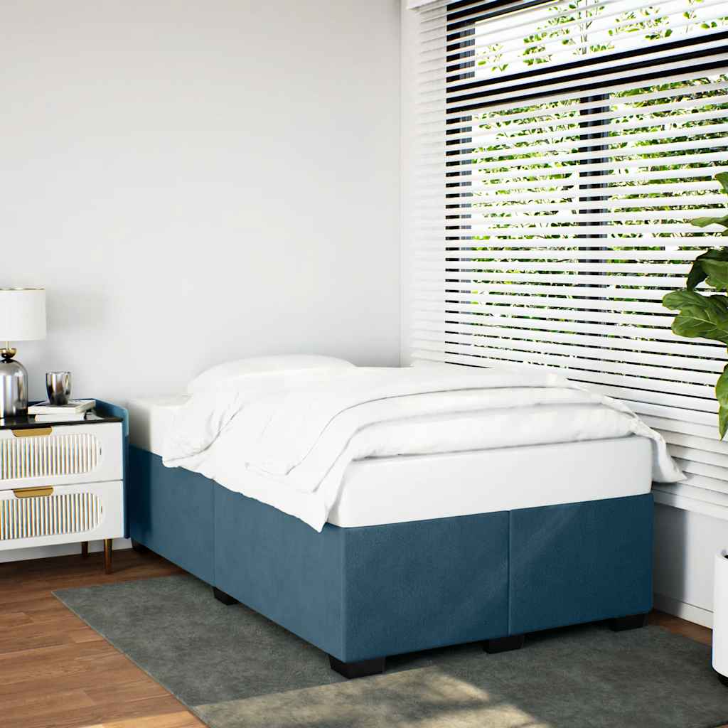 Bettgestell Blau 120x190 cm Samt