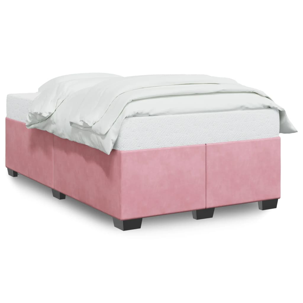 Bettgestell ohne Matratze Rosa 120x190 cm Samt