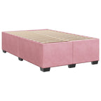 Bettgestell ohne Matratze Rosa 120x190 cm Samt