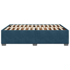 Bettgestell Blau 140x190 cm Samt