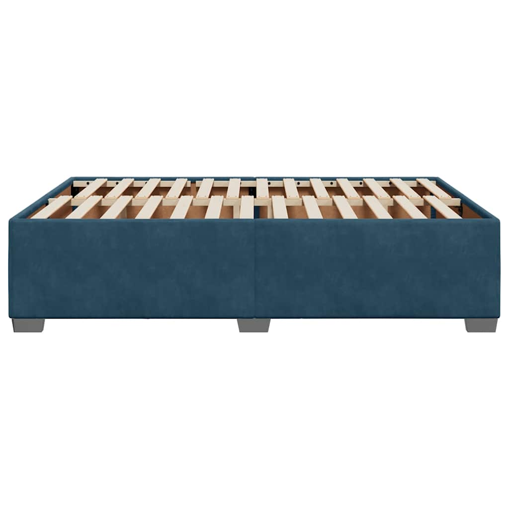 Bettgestell Blau 140x190 cm Samt