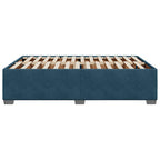 Bettgestell Blau 140x200 cm Samt