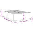Bettgestell Blau 140x200 cm Samt