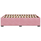 Bettgestell Rosa 140x200 cm Samt