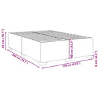 Bettgestell Blau 160x200 cm Samt