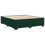 Bettgestell ohne Matratze Dunkelgrün 180x200 cm Samt
