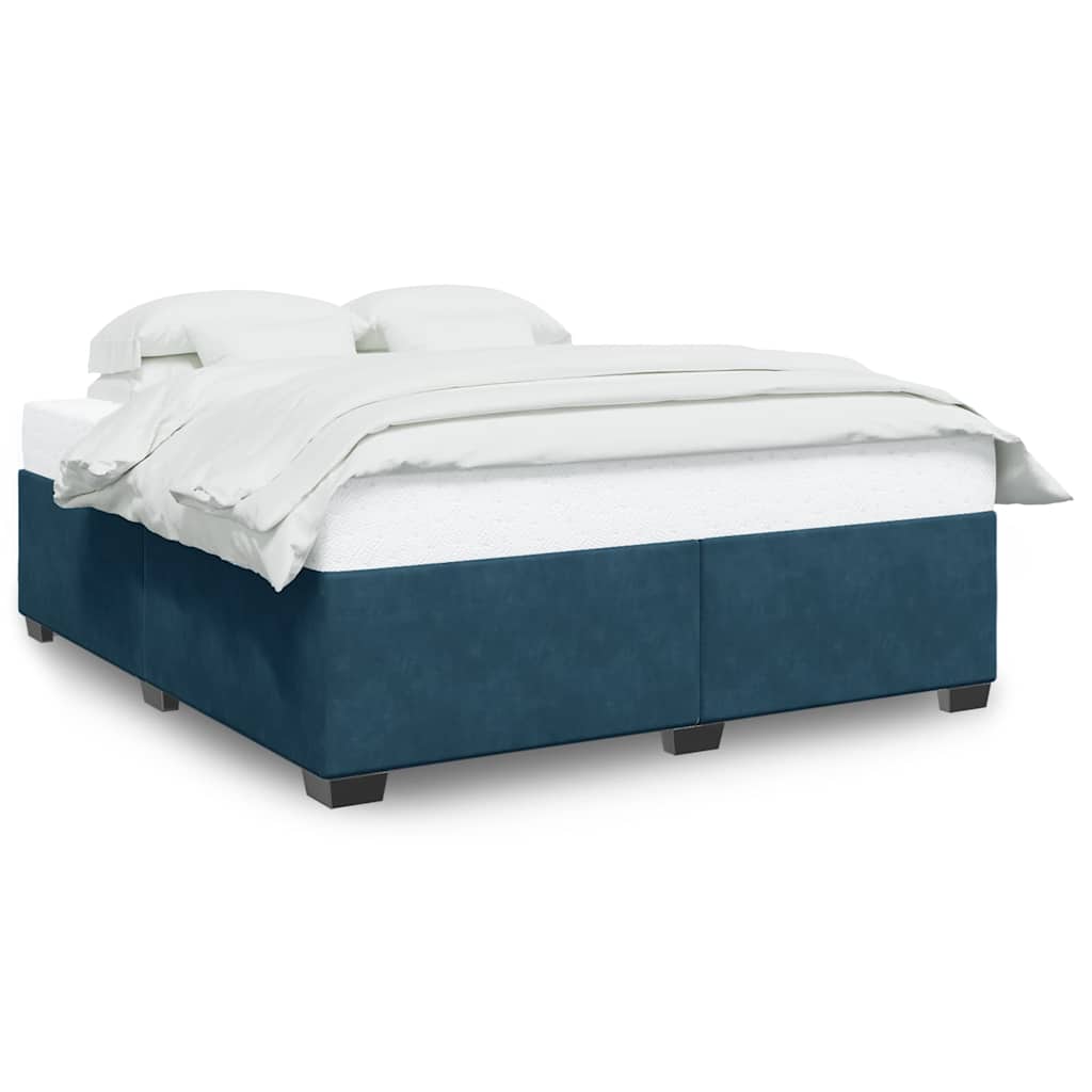 Bettgestell Blau 200x200 cm Samt