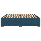 Bettgestell Blau 200x200 cm Samt