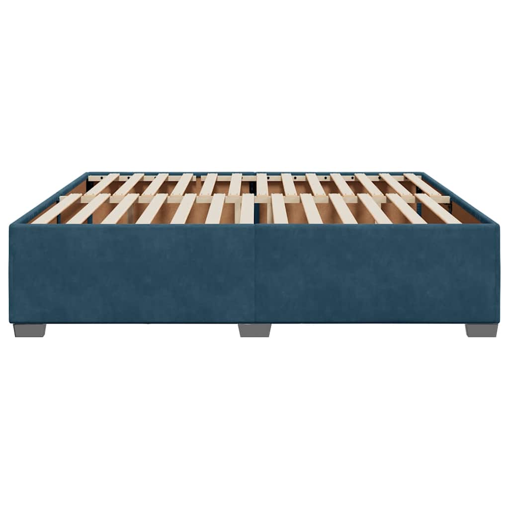 Bettgestell Blau 200x200 cm Samt