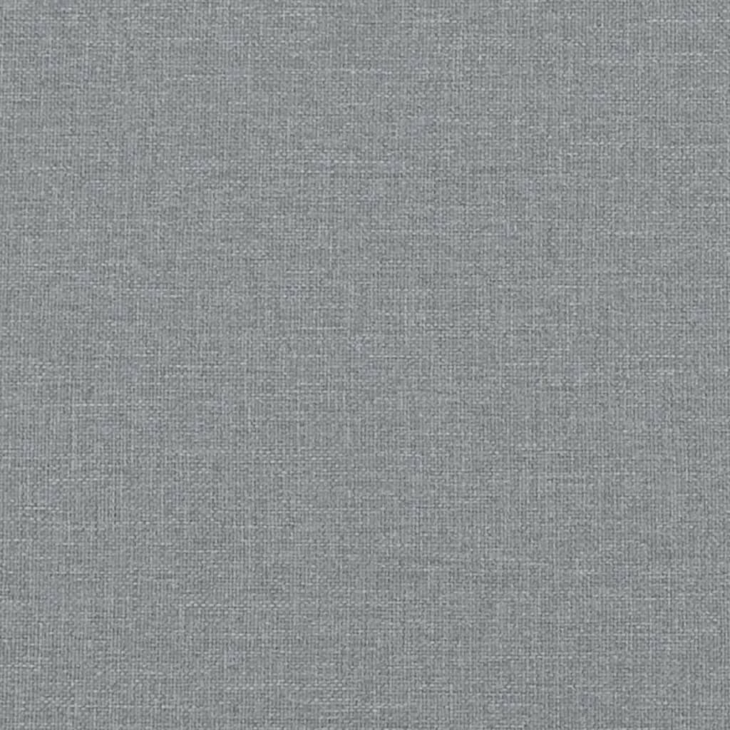 Bettgestell ohne Matratze Hellgrau 80x200 cm Stoff