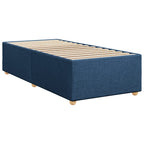 Bettgestell ohne Matratze Blau 80x200 cm Stoff