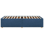 Bettgestell ohne Matratze Blau 80x200 cm Stoff