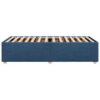 Bettgestell ohne Matratze Blau 90x200 cm Stoff