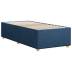 Bettgestell ohne Matratze Blau 100x200 cm Stoff