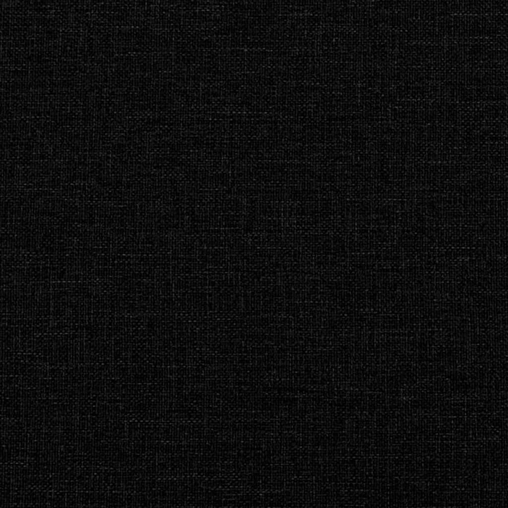 Bettgestell ohne Matratze Schwarz 120x190 cm Stoff
