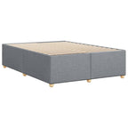 Bettgestell ohne Matratze Hellgrau 140x190 cm Stoff