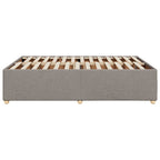 Bettgestell ohne Matratze Taupe 160x200 cm Stoff