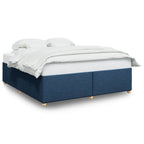 Bettgestell ohne Matratze Blau 180x200 cm Stoff
