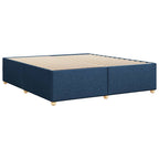 Bettgestell ohne Matratze Blau 200x200 cm Stoff