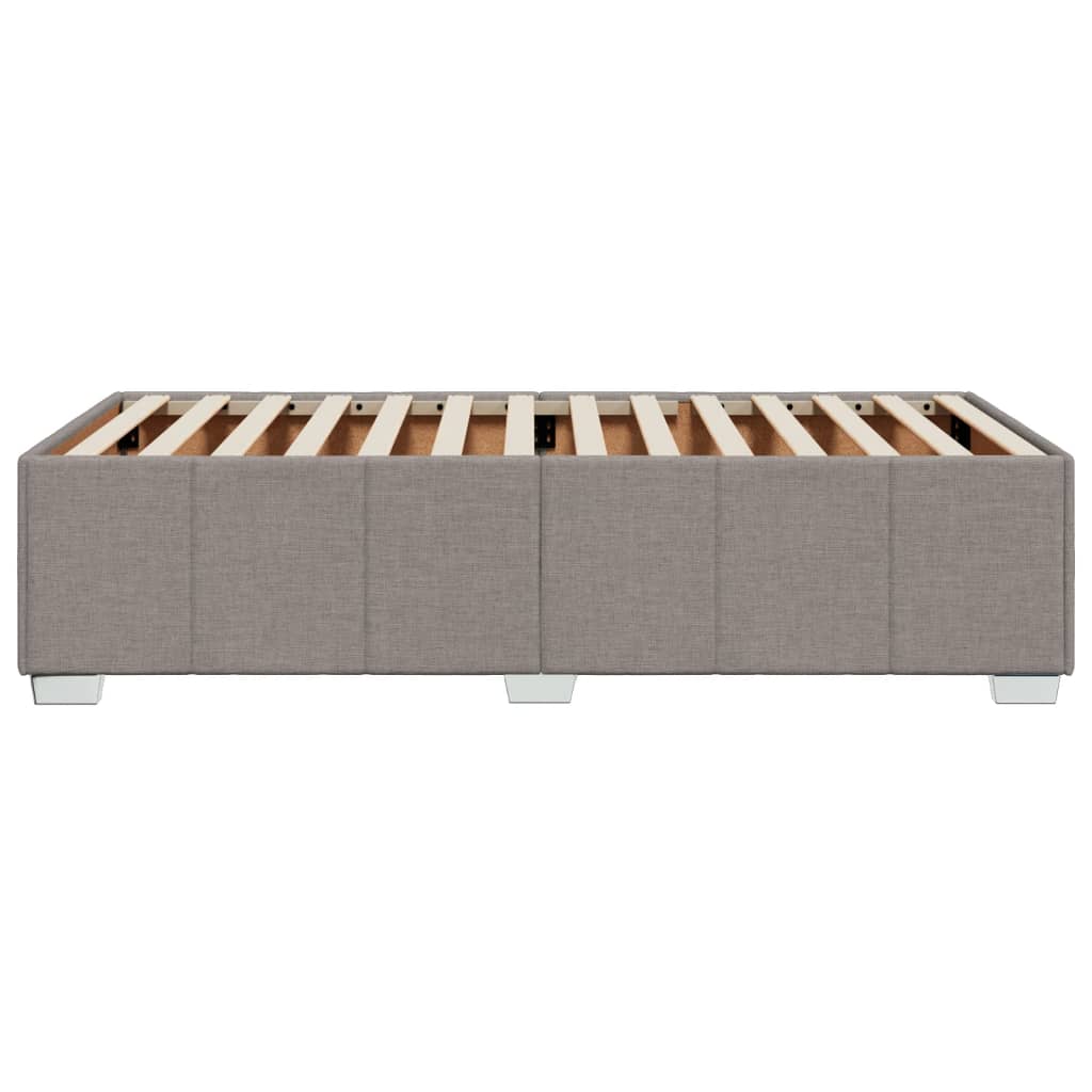 Bettgestell ohne Matratze Taupe 80x200 cm Stoff