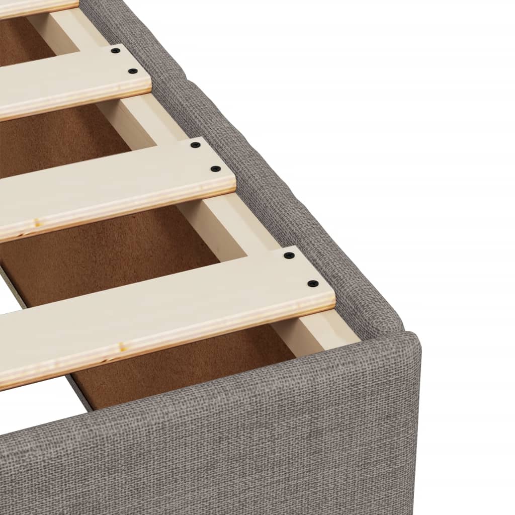 Bettgestell ohne Matratze Taupe 80x200 cm Stoff