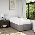 Bettgestell ohne Matratze Taupe 80x200 cm Stoff