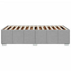 Bettgestell ohne Matratze Hellgrau 90x200 cm Stoff