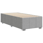 Bettgestell ohne Matratze Hellgrau 90x200 cm Stoff