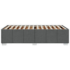 Bettgestell ohne Matratze Dunkelgrau 90x200 cm Stoff