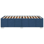 Bettgestell ohne Matratze Blau 90x200 cm Stoff