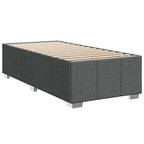 Bettgestell ohne Matratze Dunkelgrau 100x200 cm Stoff