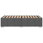 Bettgestell ohne Matratze Dunkelgrau 100x200 cm Stoff