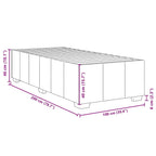 Bettgestell ohne Matratze Schwarz 100x200 cm Stoff