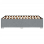 Bettgestell ohne Matratze Hellgrau 120x190 cm Stoff