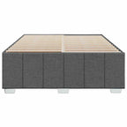 Bettgestell ohne Matratze Dunkelgrau 140x190 cm Stoff