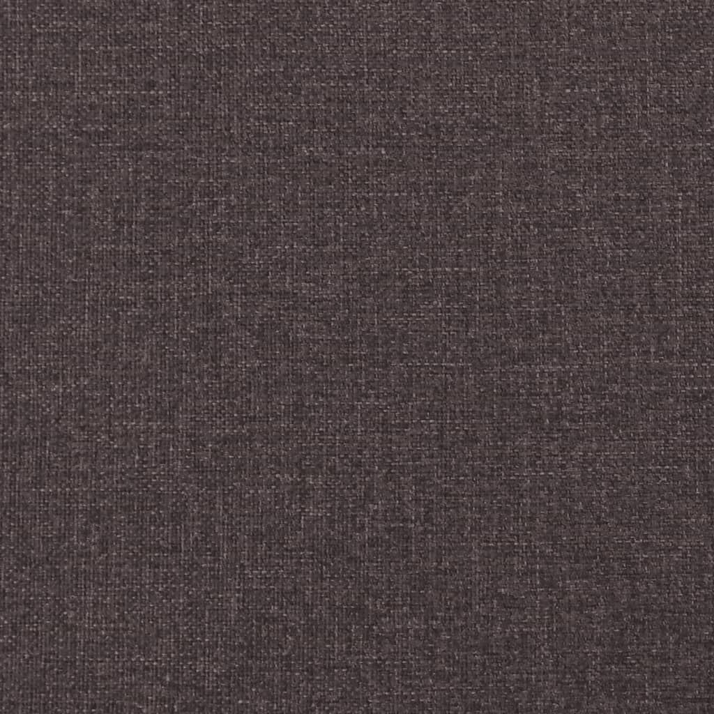 Bettgestell ohne Matratze Dunkelbraun 140x190 cm Stoff