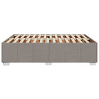Bettgestell ohne Matratze Taupe 140x190 cm Stoff