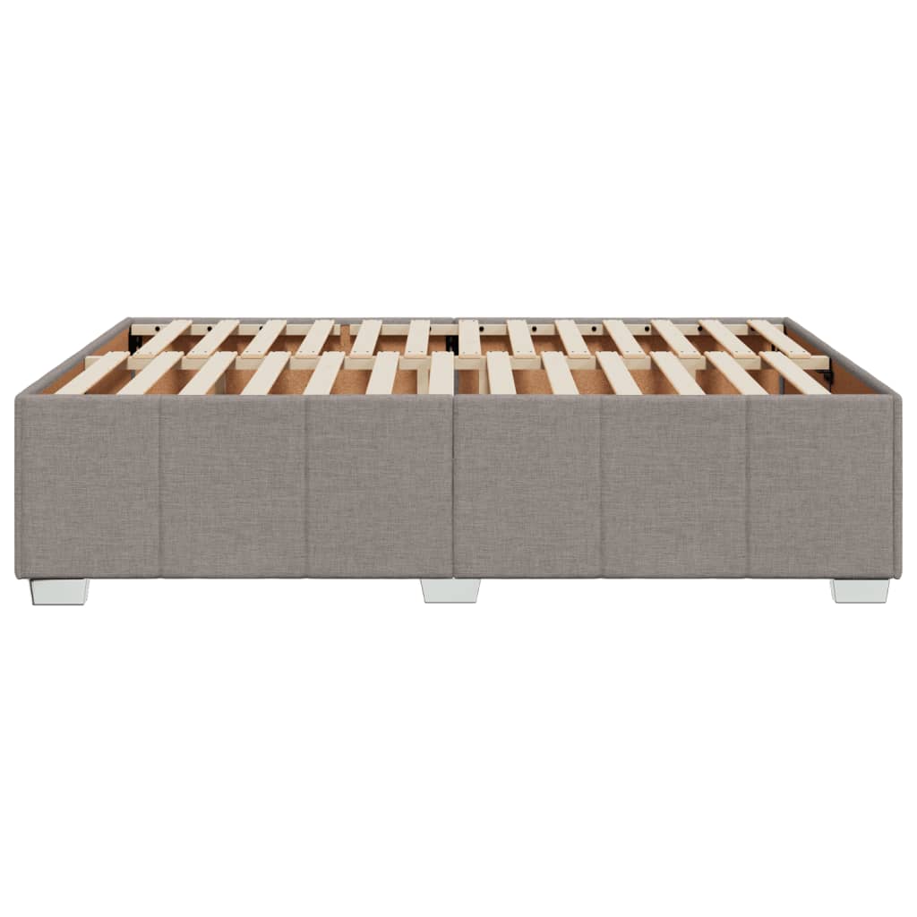 Bettgestell ohne Matratze Taupe 140x190 cm Stoff