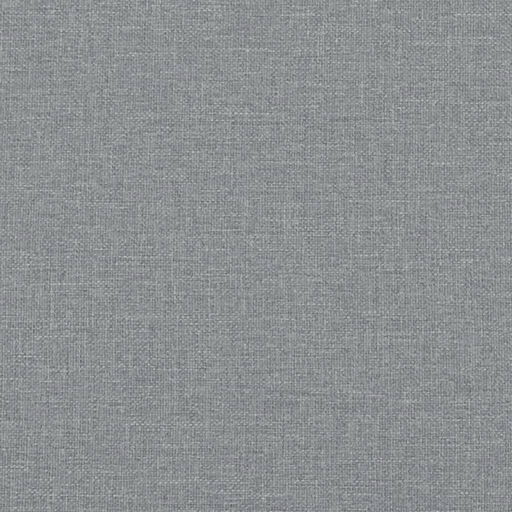 Bettgestell ohne Matratze Hellgrau 180x200 cm Stoff