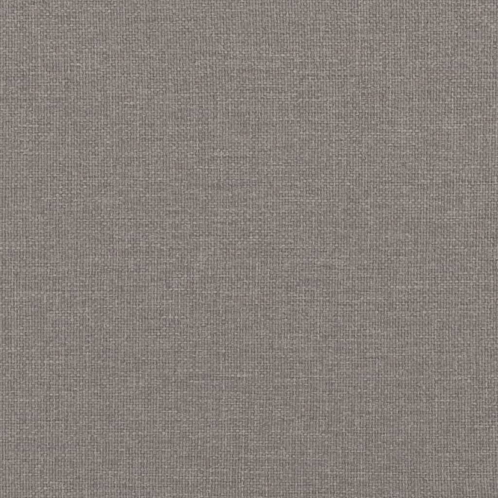 Bettgestell ohne Matratze Taupe 200x200 cm Stoff