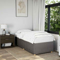 Bettgestell ohne Matratze Taupe 90x190 cm Stoff