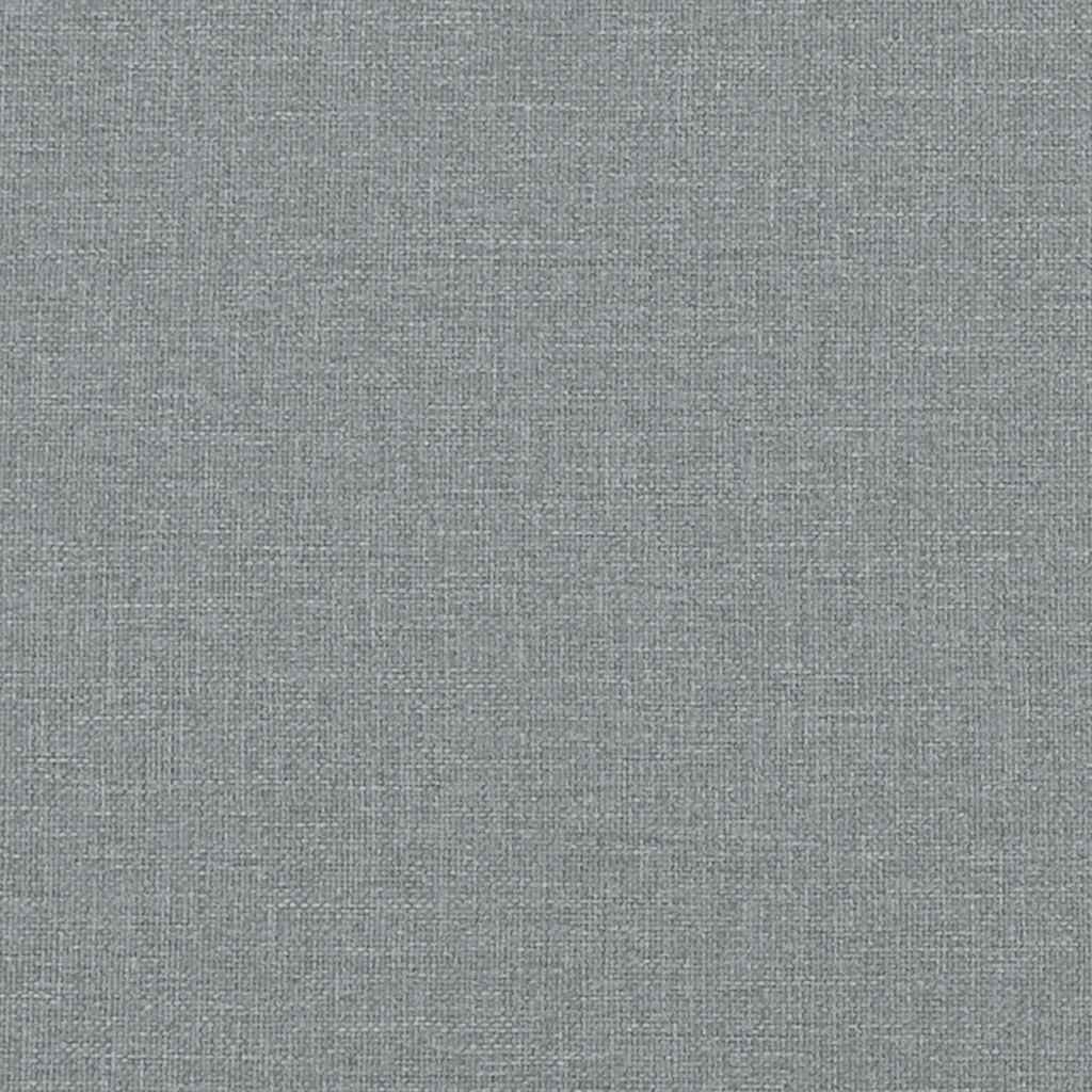 Bettgestell ohne Matratze Hellgrau 90x200 cm Stoff