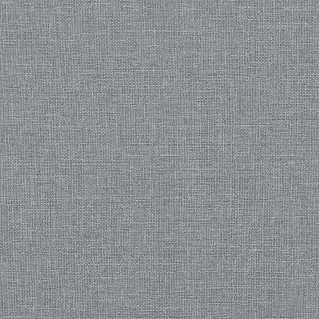 Bettgestell ohne Matratze Hellgrau 100x200 cm Stoff