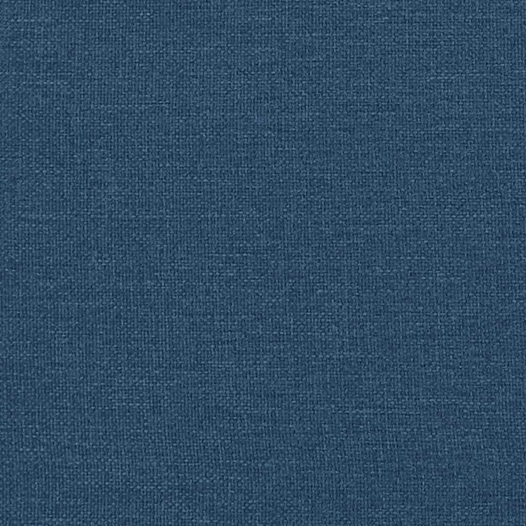Bettgestell ohne Matratze Blau 100x200 cm Stoff
