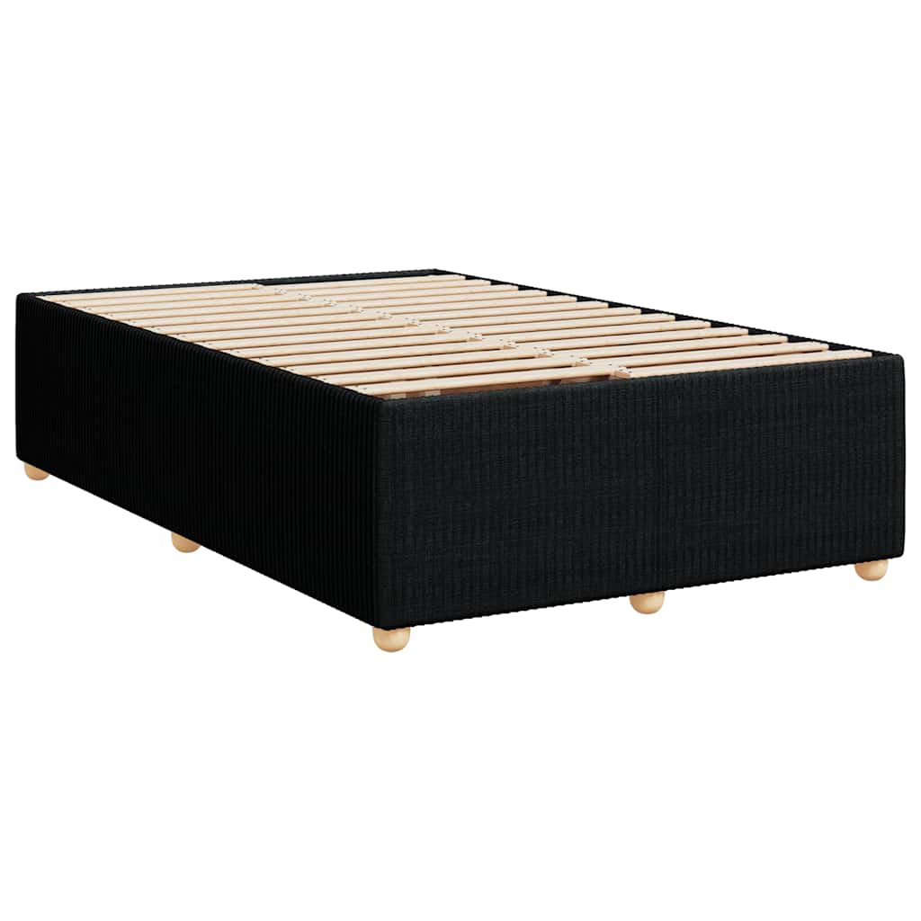 Bettgestell ohne Matratze Schwarz 120x190 cm Stoff