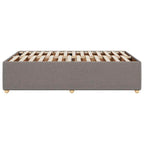 Bettgestell ohne Matratze Taupe 120x190 cm Stoff