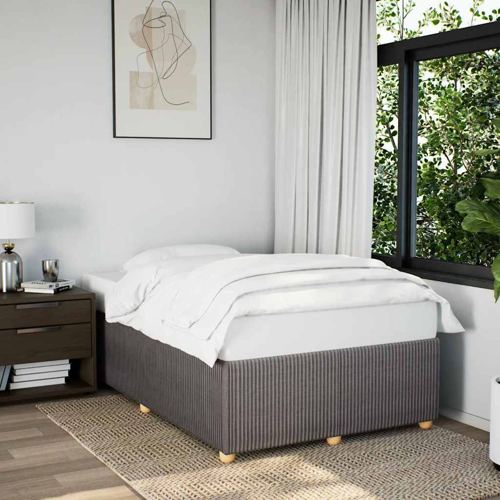 Bettgestell ohne Matratze Taupe 120x190 cm Stoff