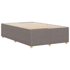Bettgestell ohne Matratze Taupe 120x200 cm Stoff