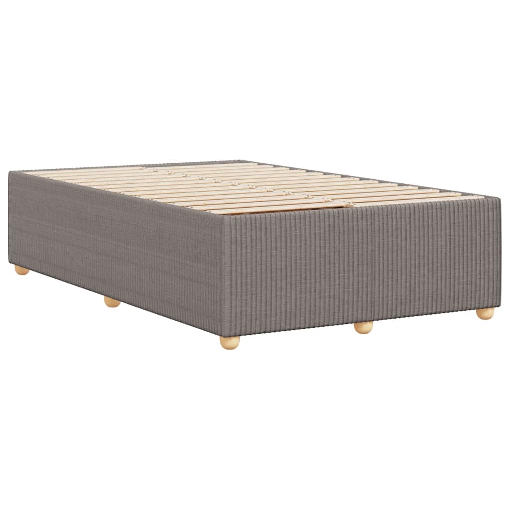 Bettgestell ohne Matratze Taupe 120x200 cm Stoff