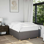 Bettgestell ohne Matratze Taupe 120x200 cm Stoff